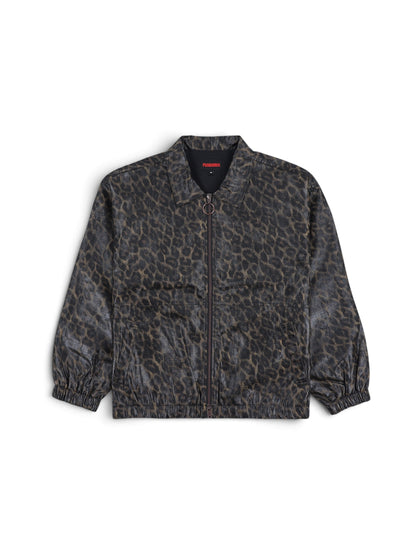 【PLEASURES - プレジャーズ】LEOPARD WAXED JACKET / LEOPARD (ジャケット/レオパード)