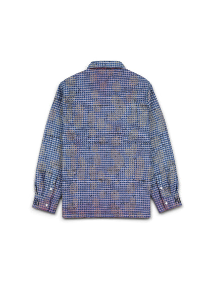 【PLEASURES - プレジャーズ】OPERATOR REVERSIBLE OVERSHIRT / BLUE (ジャケット/ブルー)