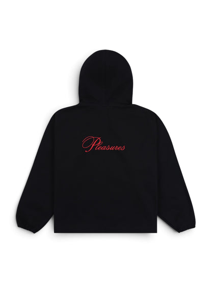 【PLEASURES - プレジャーズ】GOOD TIME ZIP PONCHO HOODIE / BLACK (フーディ/ブラック)