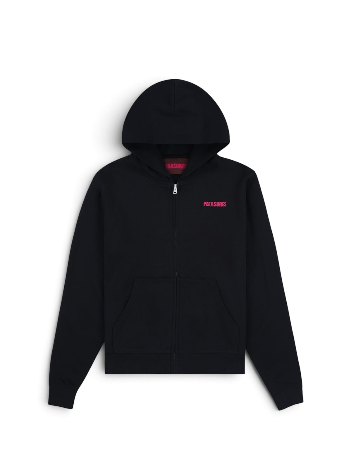 【PLEASURES - プレジャーズ】SPIDERS FITTED ZIP HOODIE / BLACK (フーディ/ブラック)