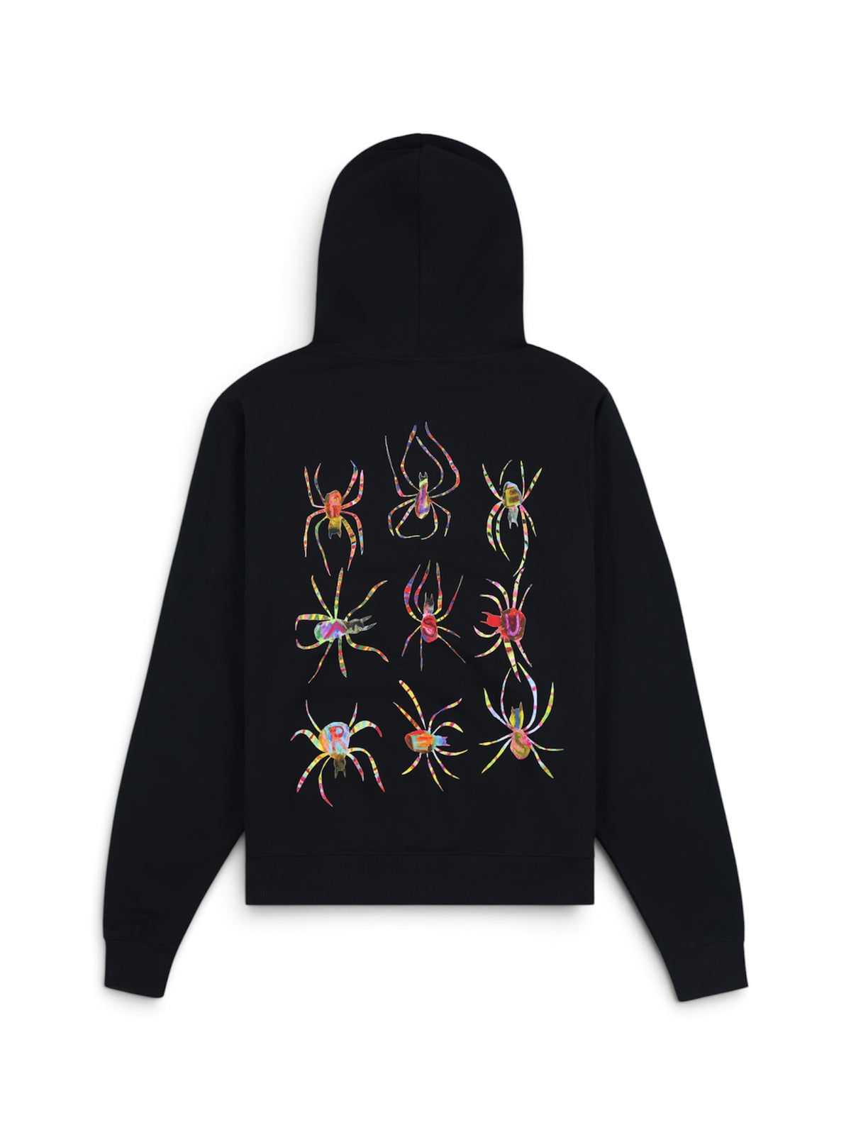 【PLEASURES - プレジャーズ】SPIDERS FITTED ZIP HOODIE / BLACK (フーディ/ブラック)