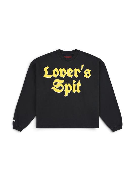 【PLEASURES - プレジャーズ】SPIT CREWNECK / BLACK (スウェット/ブラック)