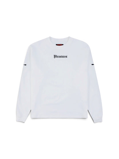 【PLEASURES - プレジャーズ】LUSTER LS TEE / WHITE (Tシャツ/ホワイト)