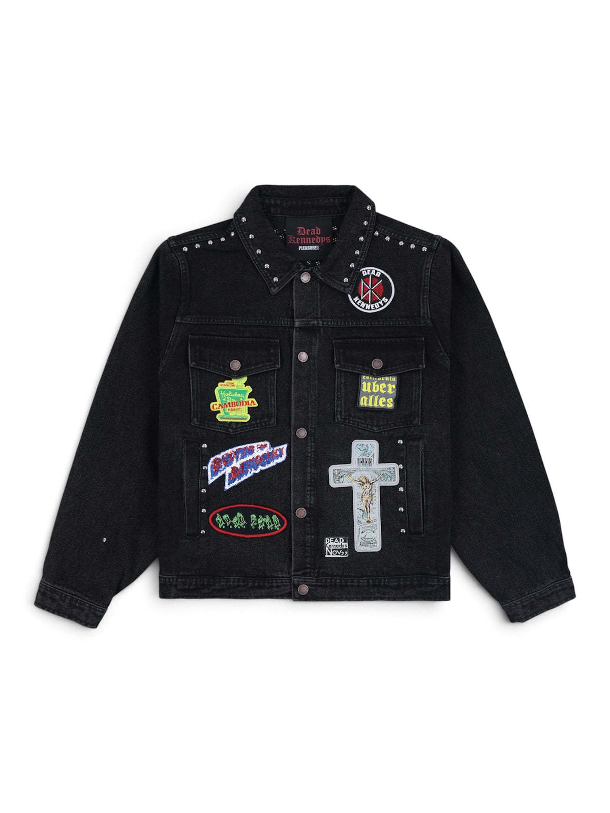 【PLEASURES - プレジャーズ】DIY TRUCKER JACKET / BLACK (ジャケット/ブラック)
