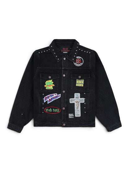 【PLEASURES - プレジャーズ】DIY TRUCKER JACKET / BLACK (ジャケット/ブラック)