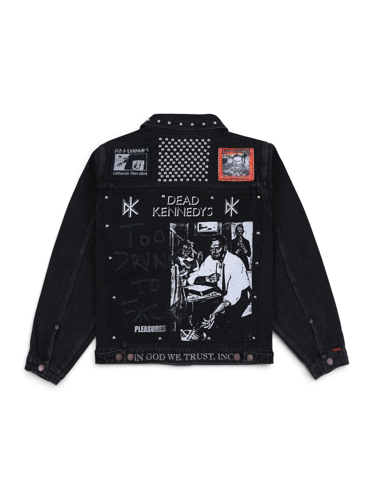 【PLEASURES - プレジャーズ】DIY TRUCKER JACKET / BLACK (ジャケット/ブラック)