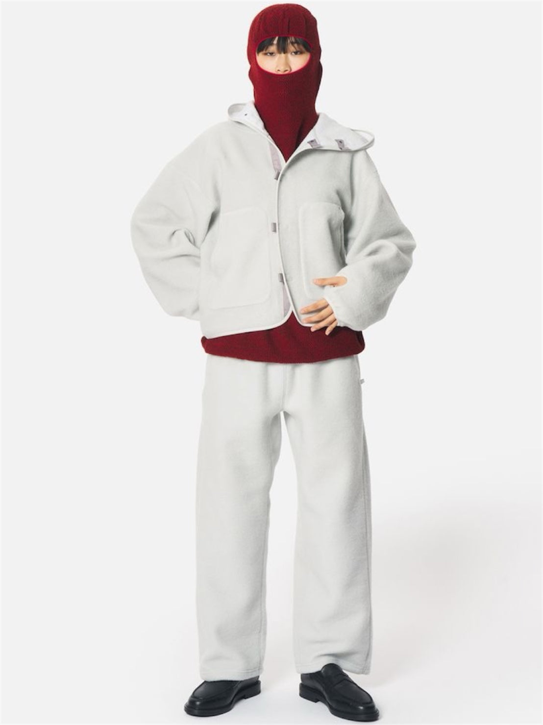 【GOLD WIN 0 - ゴールドウィンゼロ】WOOL FLEECE JOGGERS / Natural Gray (パンツ/ナチュラルグレー)
