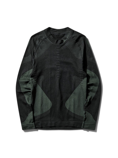 【ROA- ロア】Daze Compression Seamless Long Sleeve  / Black (ロングスリーブTシャツ/ブラック)