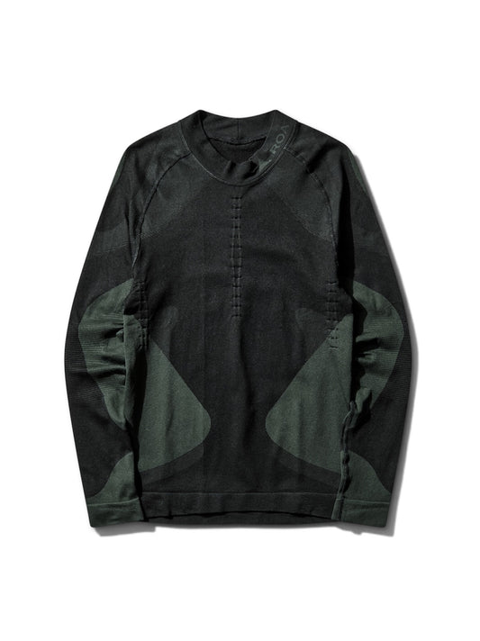 【ROA- ロア】Daze Compression Seamless Long Sleeve  / Black (ロングスリーブTシャツ/ブラック)