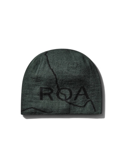 【ROA- ロア】 Logo Wool Beanie / Dark Green (ビーニー/ダークグリーン)