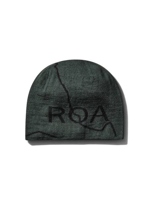 【ROA- ロア】 Logo Wool Beanie / Dark Green (ビーニー/ダークグリーン)