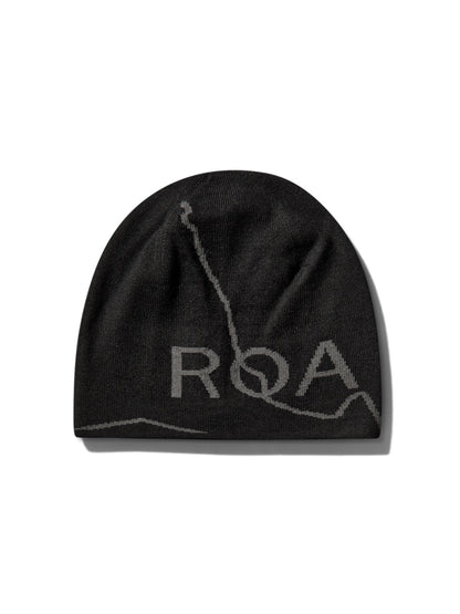 【ROA- ロア】 Logo Wool Beanie / Black (ビーニー/ブラック)