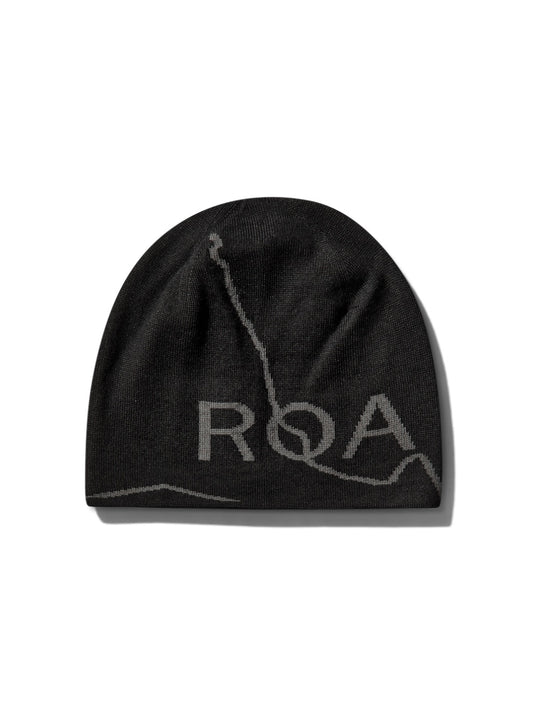 【ROA- ロア】 Logo Wool Beanie / Black (ビーニー/ブラック)