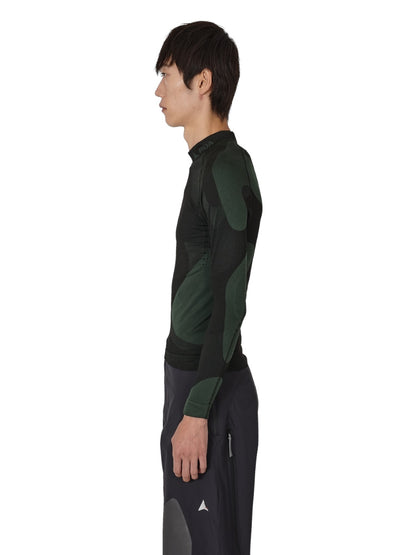 【ROA- ロア】Daze Compression Seamless Long Sleeve  / Black (ロングスリーブTシャツ/ブラック)