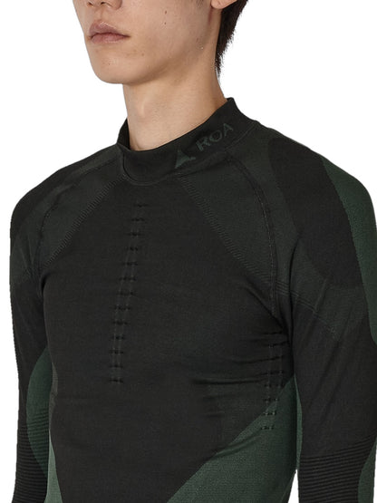 【ROA- ロア】Daze Compression Seamless Long Sleeve  / Black (ロングスリーブTシャツ/ブラック)