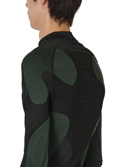 【ROA- ロア】Daze Compression Seamless Long Sleeve  / Black (ロングスリーブTシャツ/ブラック)