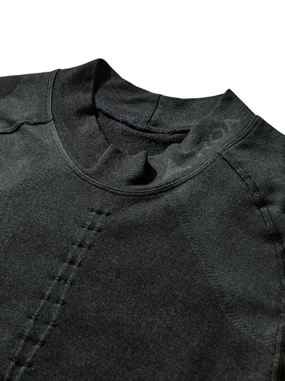 【ROA- ロア】Daze Compression Seamless Long Sleeve  / Black (ロングスリーブTシャツ/ブラック)