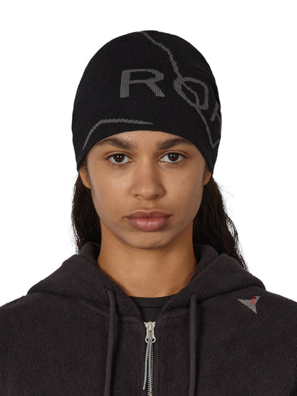 【ROA- ロア】 Logo Wool Beanie / Black (ビーニー/ブラック)
