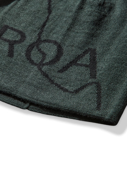 【ROA- ロア】 Logo Wool Beanie / Dark Green (ビーニー/ダークグリーン)