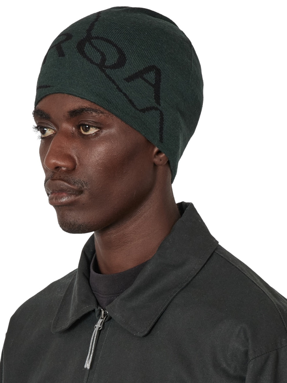 【ROA- ロア】 Logo Wool Beanie / Dark Green (ビーニー/ダークグリーン)