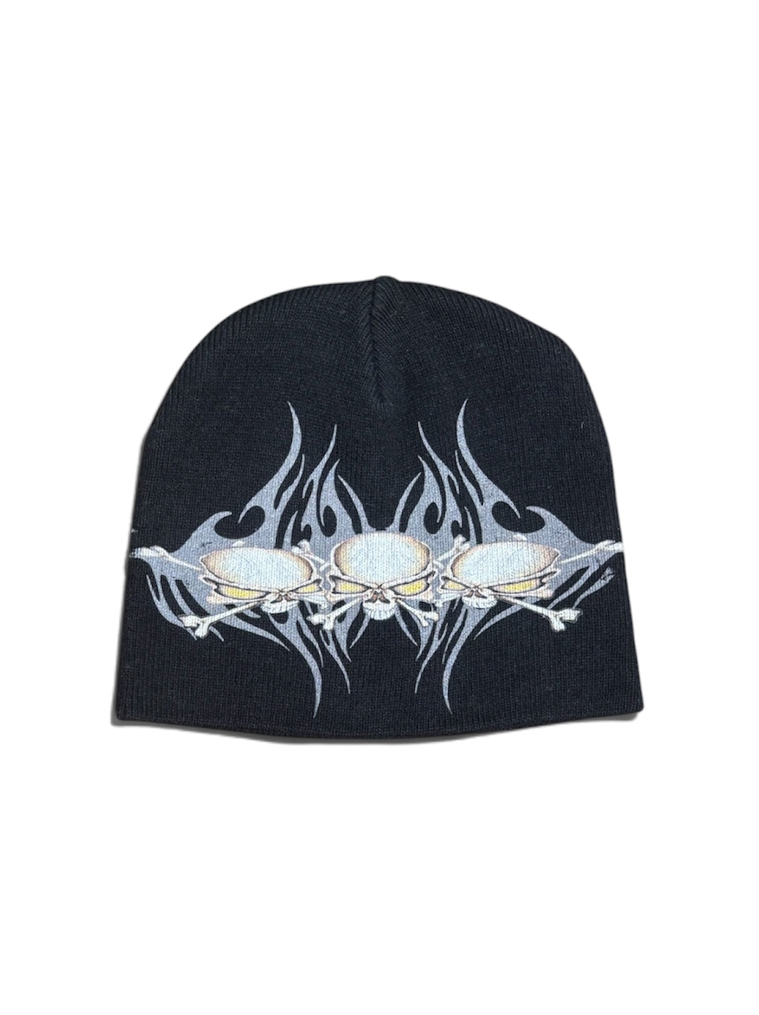 【HELLSTAR - ヘルスター】TRIBAL SKULLZ 2 BEANIE / BLACK (ビーニー/ブラック)