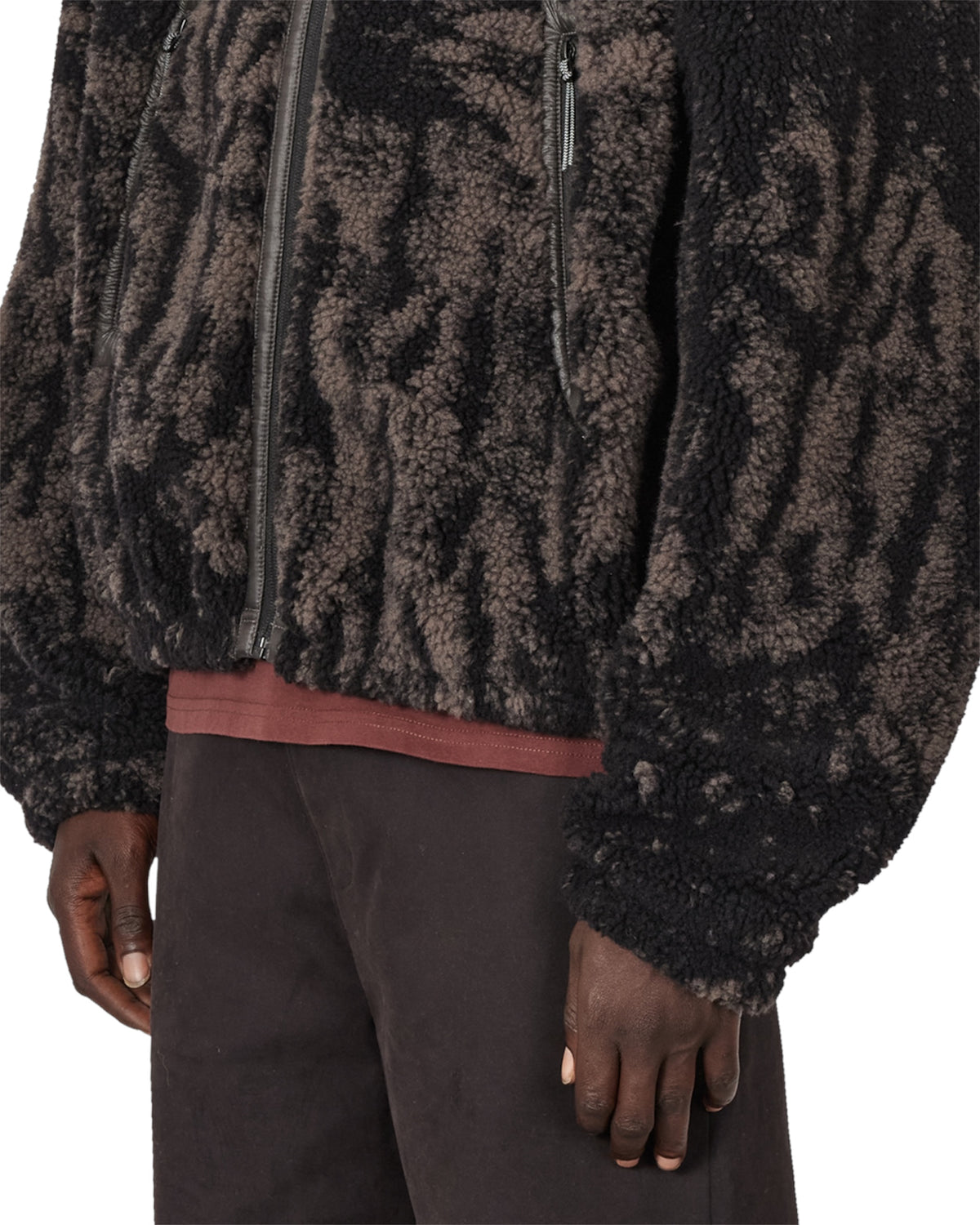 【ROA- ロア】Ewe Furry Jacket  / Fuzzy Dark Brown (フリースジャケット/ファジーダークブラウン)