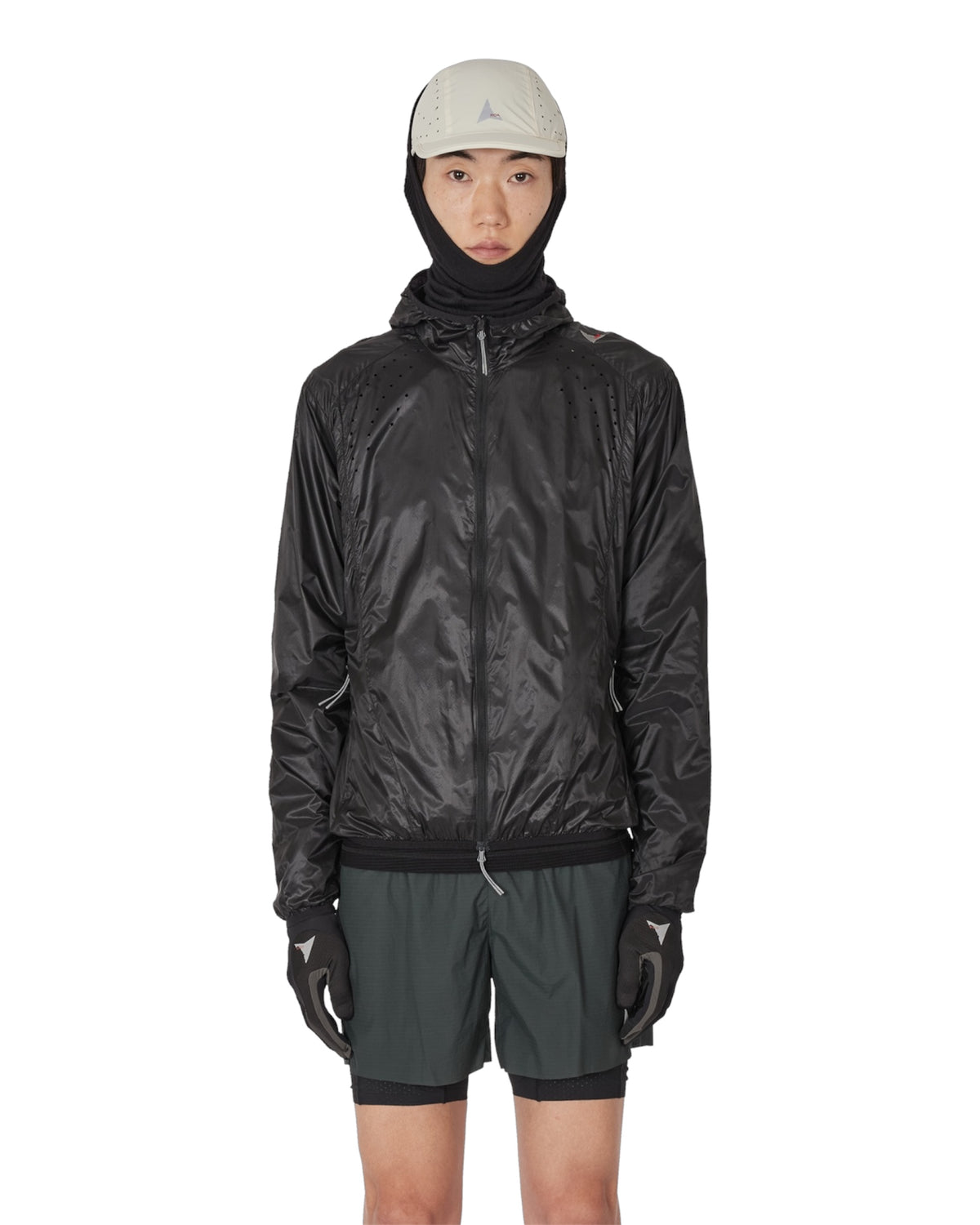 【ROA- ロア】Hue Packable Wind Jacket  / Black (ナイロンジャケット/ブラック)
