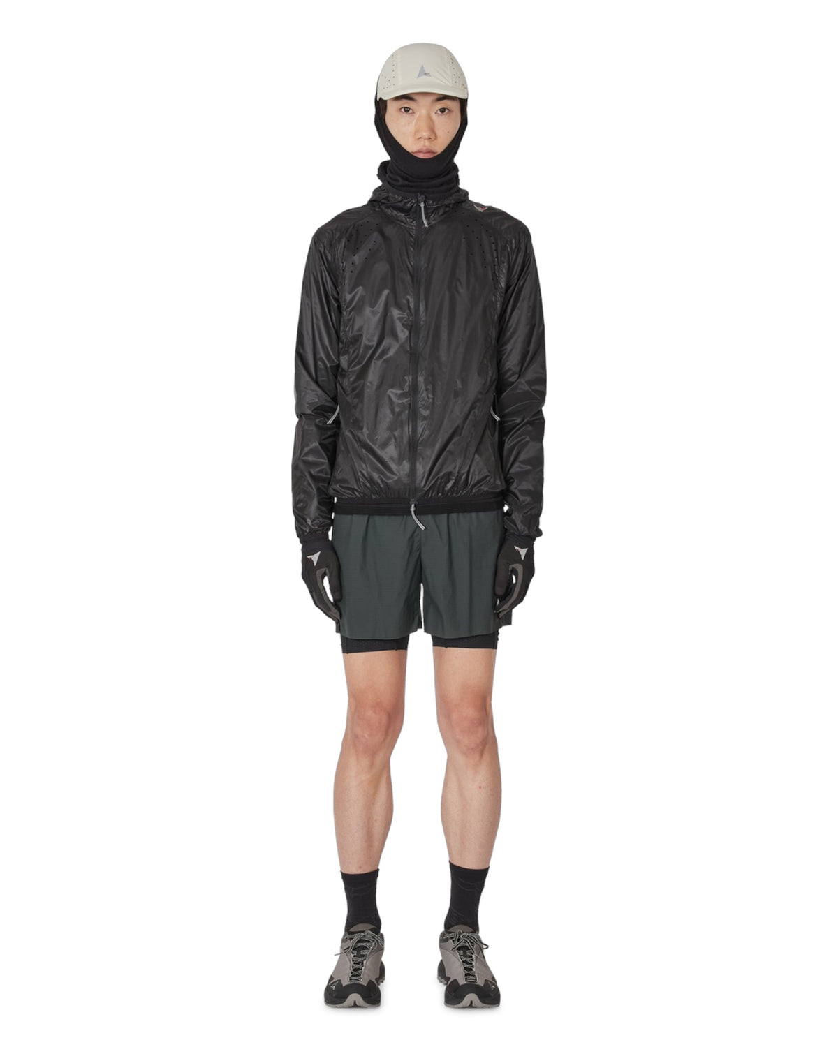 【ROA- ロア】Hue Packable Wind Jacket  / Black (ナイロンジャケット/ブラック)