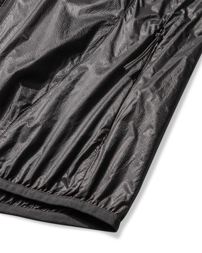 【ROA- ロア】Hue Packable Wind Jacket  / Black (ナイロンジャケット/ブラック)