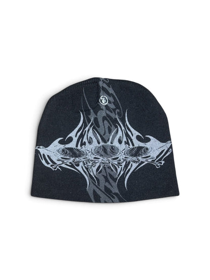 【HELLSTAR - ヘルスター】TRIBAL SKULLZ 2 BEANIE / BLACK (ビーニー/ブラック)