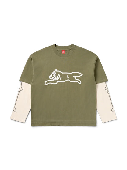 【ICE CREAM - アイスクリーム】BONES WASHED LS T-SHIRT / FOURLEAF CLOVER (Tシャツ/フォーリーフクローバー)