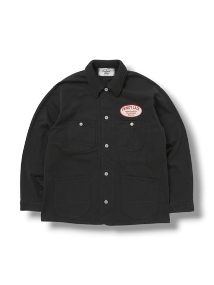 【Perfect ribs®×A LOVE MOVEMENT】"I'M NOT LAZY" Basic New Chore Coat / Black(チョアコート/ブラック)