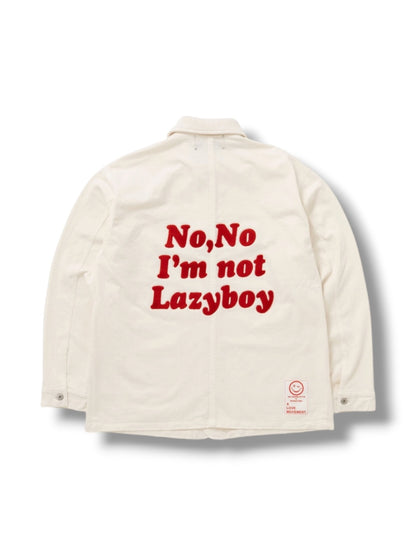 【Perfect ribs®×A LOVE MOVEMENT】"I'M NOT LAZY" Basic New Chore Coat / Ivory(チョアコート/アイボリー)