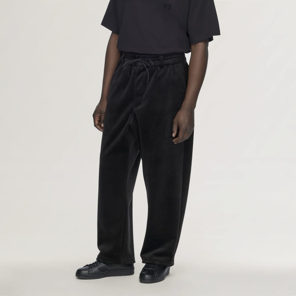 Y-3 -ワイスリー】Y-3 VELVET CORDUROY TRACK PANTS/ BLACK(パンツ