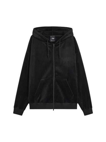 【Y-3 -ワイスリー】Y-3 VELVET CORDUROY ZIP HOODIE/ BLACK (トラックジャケット/ブラック)