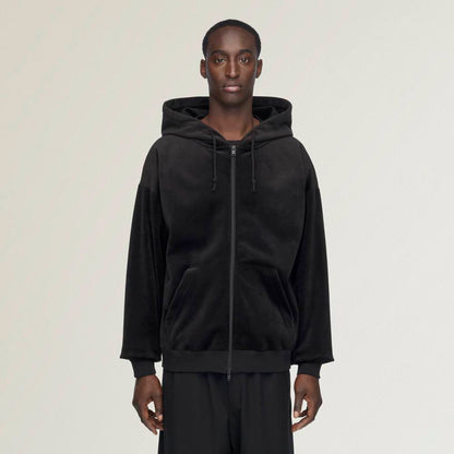 【Y-3 -ワイスリー】Y-3 VELVET CORDUROY ZIP HOODIE/ BLACK (トラックジャケット/ブラック)