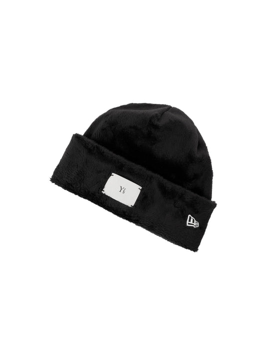 【Y's - ワイズ】Y's × New Era MICRO FUR CUFF KNIT / BLACK (ビーニー/ブラック)