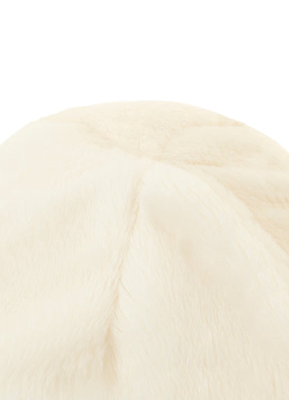 【Y's - ワイズ】Y's × New Era MICRO FUR CUFF KNIT / OFF WHITE (ビーニー/オフホワイト)