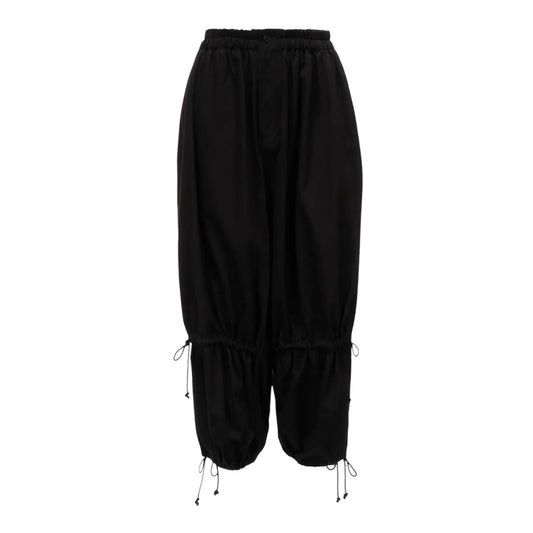 【Y's - ワイズ】Y's BORN PRODUCT DOUBLE GATHER PANTS/ BLACK (パンツ/ブラック)