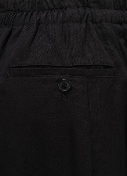 【Y's - ワイズ】Y's BORN PRODUCT DOUBLE GATHER PANTS/ BLACK (パンツ/ブラック)