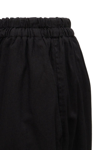 【Y's - ワイズ】Y's BORN PRODUCT DOUBLE GATHER PANTS/ BLACK (パンツ/ブラック)