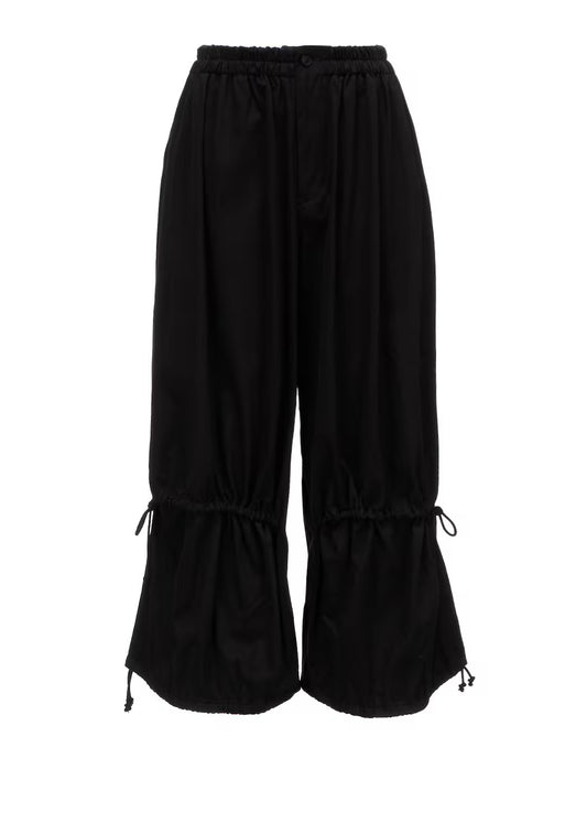 【Y's - ワイズ】Y's BORN PRODUCT DOUBLE GATHER PANTS/ BLACK (パンツ/ブラック)