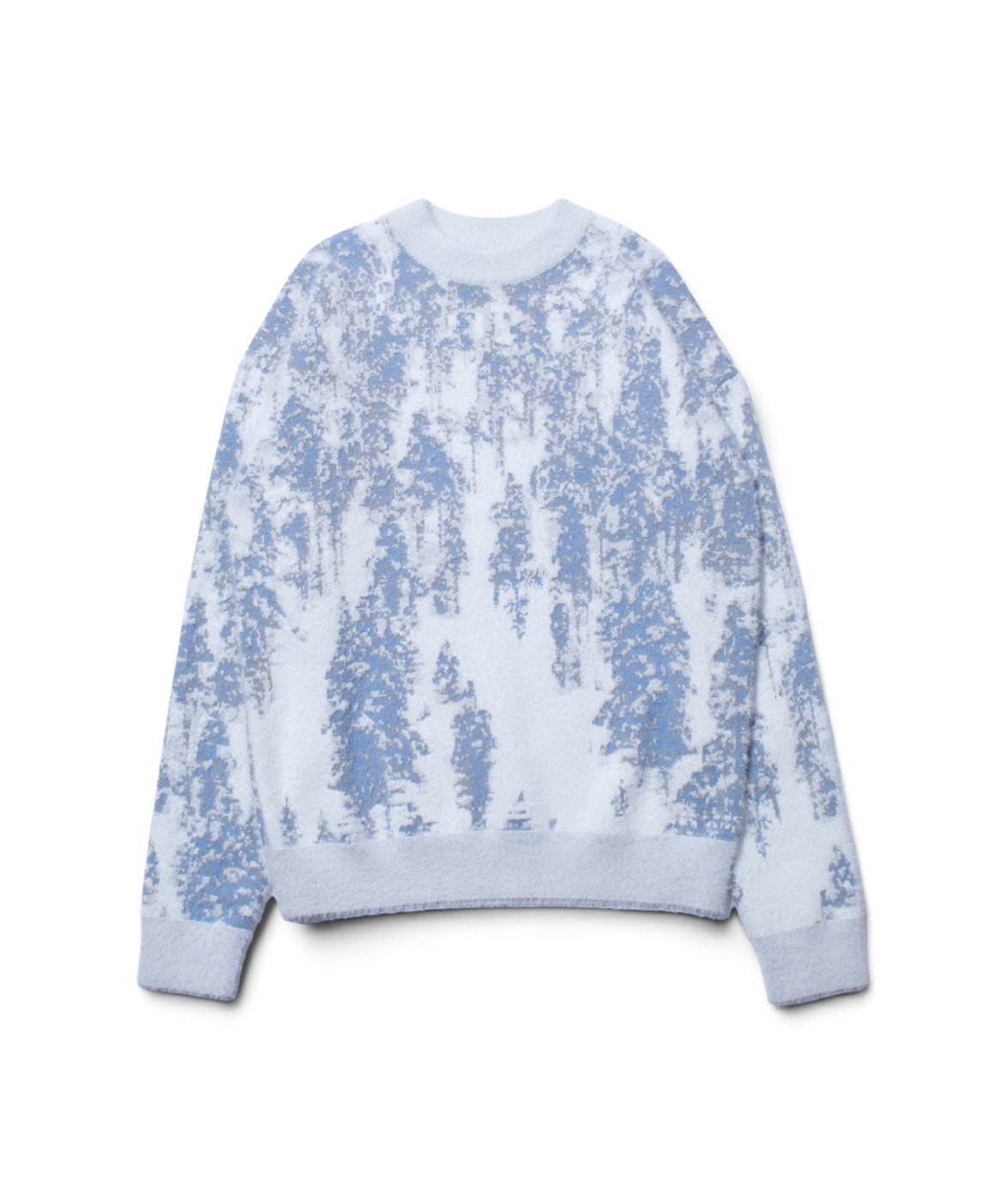 【F/CE.- エフシーイー】FINNISH LANDSCAPE SOLOTEX KNIT – FOREST / WHITE×BLUE (ニット/ホワイト×ブルー)