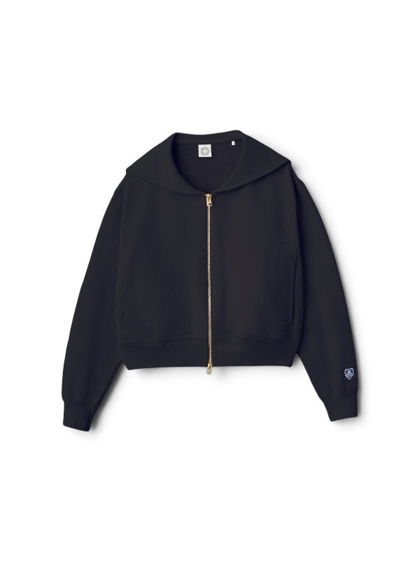 【ORCIVAL - オーシバル】Women's Dry Light French Terry Zip Sailor / DK.NAVY (ジップスウェット/ダークネイビー)