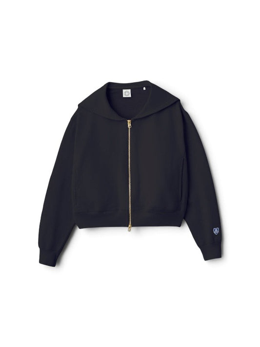 【ORCIVAL - オーシバル】Women's Dry Light French Terry Zip Sailor / DK.NAVY (ジップスウェット/ダークネイビー)