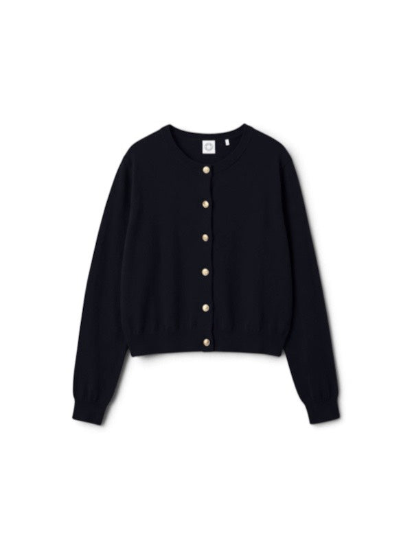 【ORCIVAL - オーシバル】Women's High-gauge Cotton Jersey Cardigan / DK.NAVY(カーディガン/ダークネイビー)