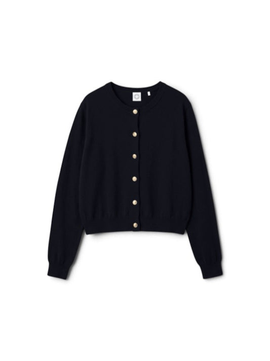 【ORCIVAL - オーシバル】Women's High-gauge Cotton Jersey Cardigan / DK.NAVY(カーディガン/ダークネイビー)
