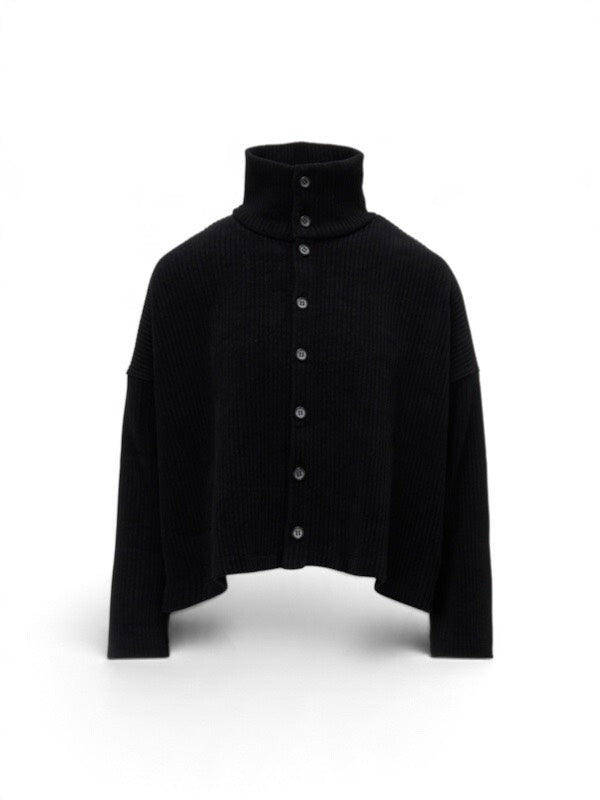 【Y's - ワイズ】WIDE CORDUROY SHORT CARDIGAN / BLACK (カーディガン/ブラック)