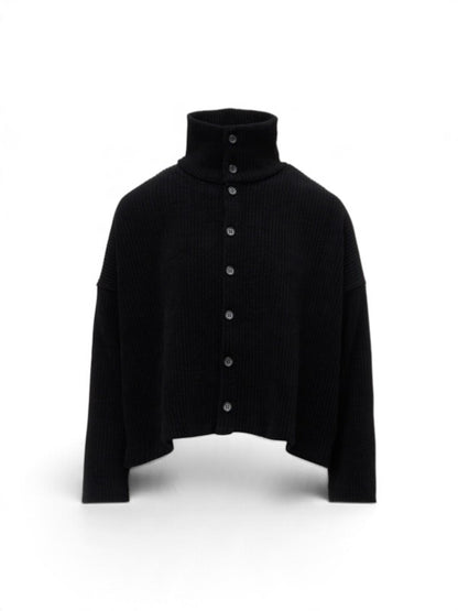 【Y's - ワイズ】WIDE CORDUROY SHORT CARDIGAN / BLACK (カーディガン/ブラック)