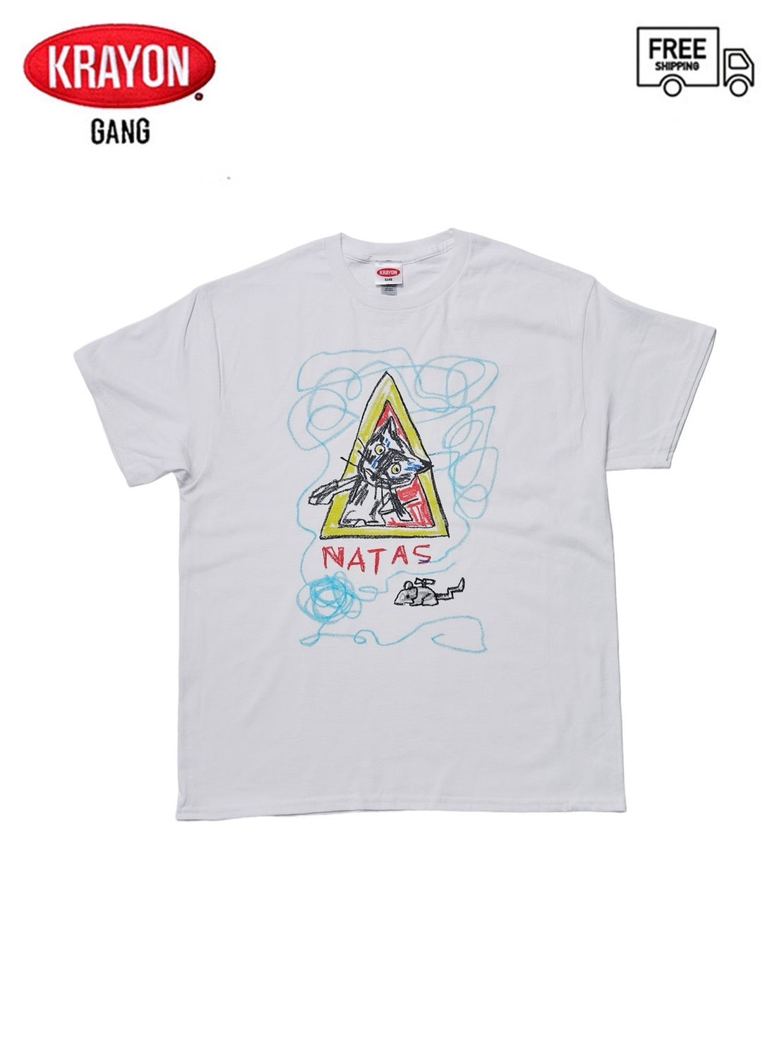 【KRAYON GANG - クレヨンギャング】NATAS S/S TEE / WHITE (Tシャツ/ホワイト)